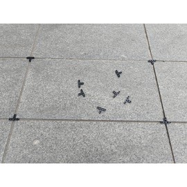 Black Color 5/16 inch 8mm Tile Leveling System Ceramic Clips Thin Brick Wall Spacer Wall Grout Line Spacer Floor Paving Spacer Cement Board Paver Spacer