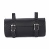 Exclusive Leather Bicycle or Bike Round Saddle Toolkit Bag (Black)
