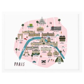 Alex Foster Illustration The Paris map