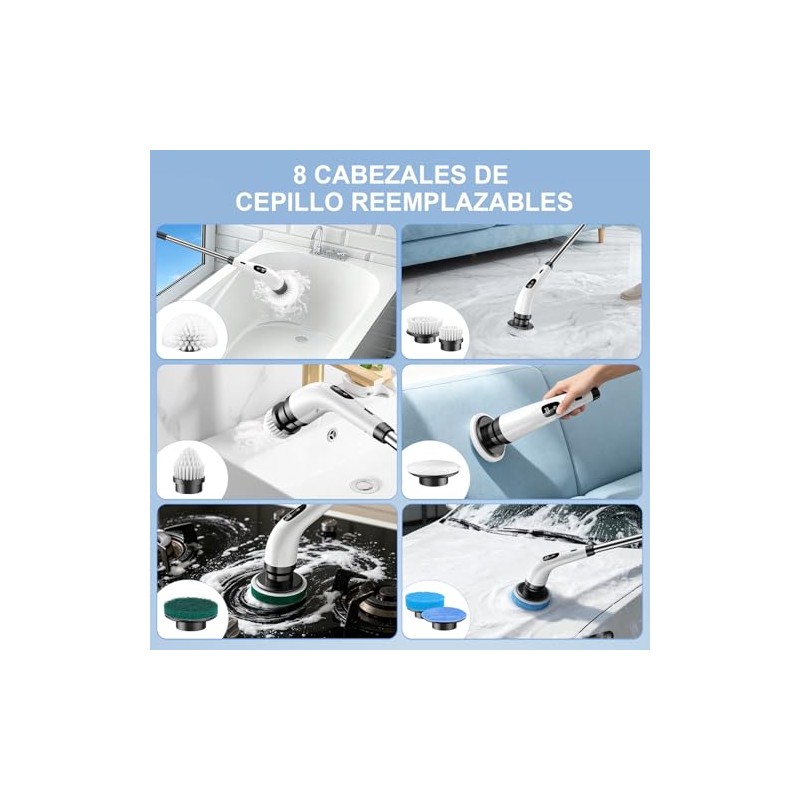 Cepillo Electrico para Baño Limpieza, Cepillos Electricos de Limpieza con