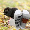 LEVLO 2 Pairs Squirrel Socks Squirrel Lover Gift My Spirit