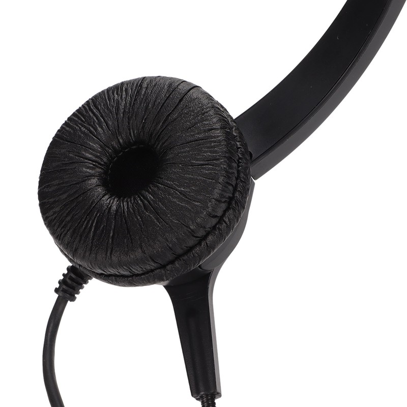 Call Center Headset Dual 3.5mm Plug Hearing Protection Noise Cancelling