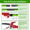 Pole Saws for Tree Trimming, 8.2-28FT Extendable Manual Pole Saw,
