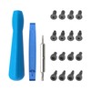 3-Piece Ring Screwdriver with 16 Screws, Replacement Ring Screwdriver, Doorbell