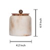 nu-steel MST1CH Misty Copper Collection Cotton Container, Perfect for Home