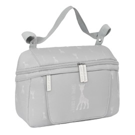 SOPHIE LA GIRAFE MUM – Adaptable Bag for Baby Pram, Baby Bag, Comfortable and Versatile, Quality and Resistance, 34 x 10 x 23 cm, Stone Grey, Grey Stone, Estándar, Casual
