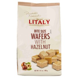 Litaly Bite Size Wafers with Hazelnut, 14.1 Ounce
