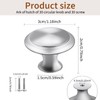 Fansunta 30 Pieces 1-1/5 inch Silvery Cabinet Knobs Drawer knobs