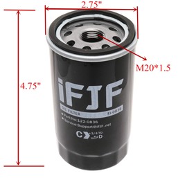 iFJF 122-0836 Filtro de aceite para HGJAA HGJAB HGJAC Cummins Onan Generator Reemplazo OEM 122-0836 01220836 (Juego de 2)