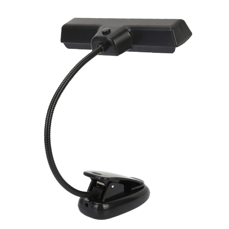 Portable Orchestra Music Stand Light Flexible Neck Clip On USB