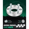 SCITOO 2Pcs Wheel Adapters 1 inch 4x4.5 to 4x100 Bore