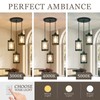 Osimir 3-Light Pendant Lighting, Black Dining Room Chandelier Light Fixture