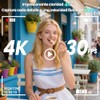 Cámara Digital 4K 48MP, Pantalla Dual IPS de 2.4"+1.3", con