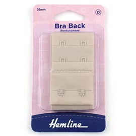 Hemline Women's Bra Back Replacement, Nude, 19mm