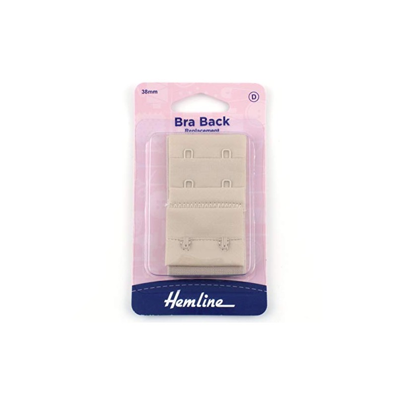 Hemline Women's Bra Back Replacement, Nude, 19mm