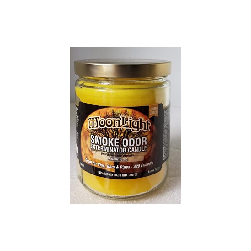Smoke Odor Exterminator 13oz Jar Candle, Moonlight.