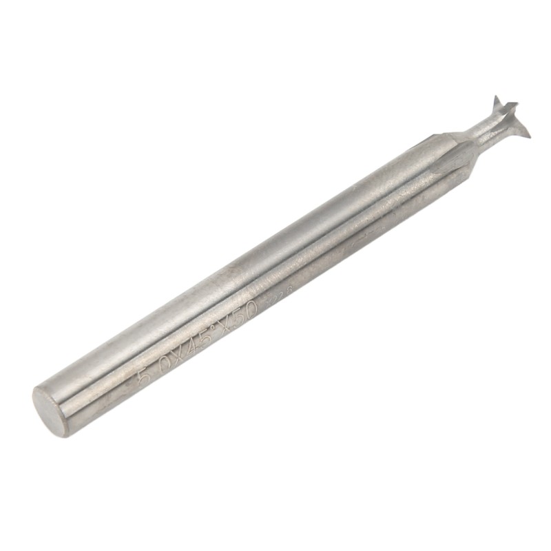 Dovetail End Mill Cutter High Hardness Alloy 5mm 4 Flutes