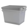 Fiazony 17.5 L Clear Storage Box, Plastic Storage Bins with