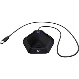USB Boundary Conference Microphone (TG11) Microphone Capsule (for Recording and Transmitting Meetings, Integrated Pop Filter, Omnidirectional, Plug & Play, Mute, LED Display, Sturdy Metal Housing)