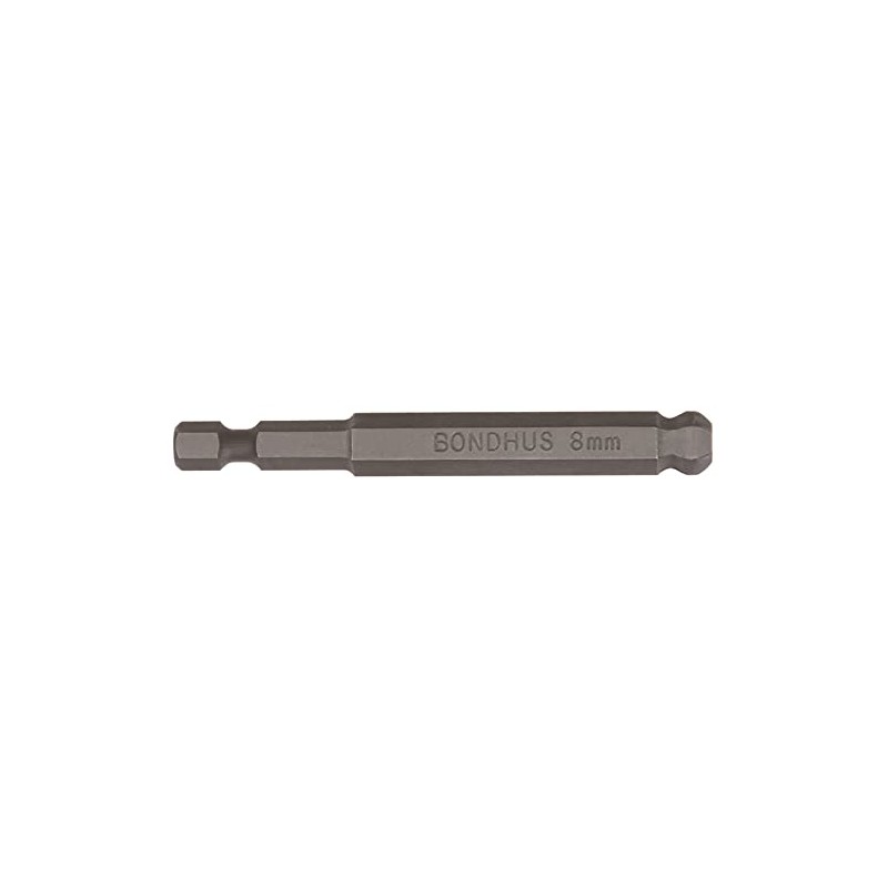 BONDHUS No. 10872 Hexagonal Ball Point Power Bit 0.3 inches