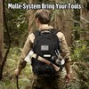 Urban Braver 25L Tactical Backpack for Men: Military MOLLE Assault