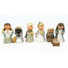 Geschenkestadl Nativity Figures Set of 7 Children's Face Figures up