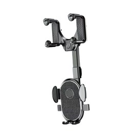 Operitacx Rückspiegel Handyhalterung für Auto Drehbare Multifunktionshalterung für Smartphones Navigationsgeräte Sicherer Kompatibel mit Handymodellen Einfache Am Rückspiegel