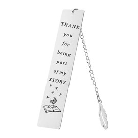 Geeice Bookmark for Women Men, Book Marks with Chain Gift for Teachers Students Book Lovers Readers Librarian, Appreciation Gifts for Graduation Retirement Birthday Christmas Day, Gift Box Packaged