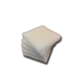 The Filter Pro Beige Coarse Filter Media, 2" Thick, 12" x 12" Pads, 5 Pack, Perfect for Aquariums, Ponds or Water Gardens, Made in USA