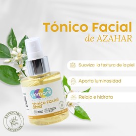 Vemare Cosmetics Tónico Facial De Azahar Suavizante Y Calmante 100 ml