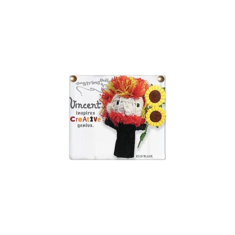 Kamibashi Vincent van Gogh Original String Doll Gang Keychain Clip