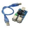 Funsto USB Isolator, 4-Port USB 2.0 Hub with 2500V Isolation,