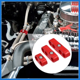 VekAuto 2 Set 7mm-8mm Car Spark Plug Wire Separator Looms Divider Clamp Red Auto Accessories