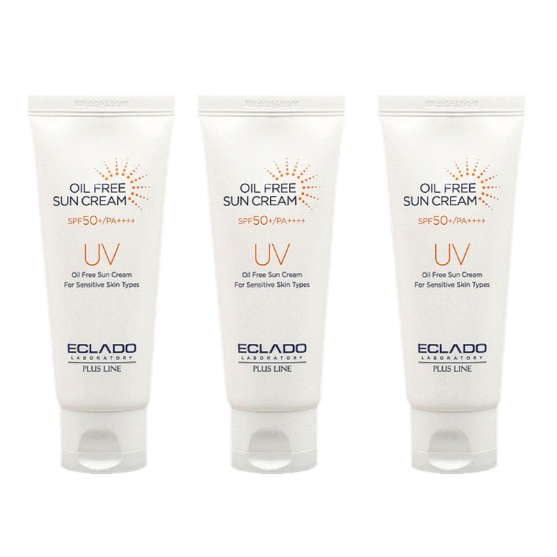 Eclado UV Oil-Free Sun Cream 70g (SPF50+) 3 units /