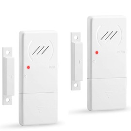 WSDCAM Refrigerator Door Alarm - 60 Sec Delay, 90dB Loud, Ultra-slim Fridge Alarm for Door & Freezer - 2 Pack