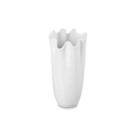 Le Creuset Stoneware Iris Vase, 12", White
