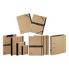 Pagna Pure Organiser Folder 7 Compartments Black Elastic Corner Elasticated