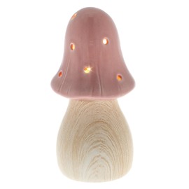 Shudehill Giftware Mushroom Glow Lamp - Grey, Pink, Green and More Colours and Sizes (Small Pink)