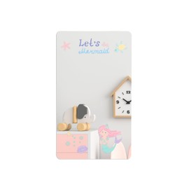 MYRO - Self-Adhesive Designed Mirror for Children – Wall-Mounted Shatterproof Acrylic Wall Mirror for Kids’ Bedroom, Nursery, School Locker & Playroom (Little Mermaid)