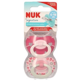 NUK Signature Soothers Size 2, Pack of 2