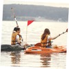 Kisangel Aluminum Kayak Flag Kit Complete Safety Flag Pole Set