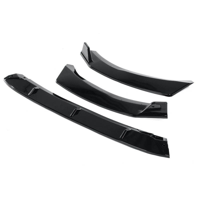 dtouch Front Bumper Lip Splitter Chin Spoiler Glo Black For