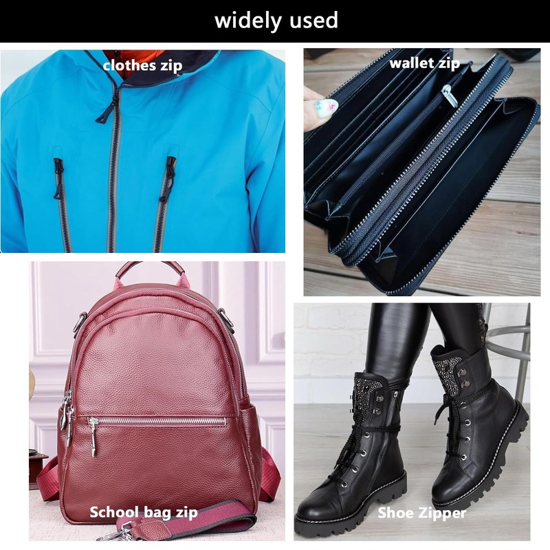 120pcs Zipper Repair Kit,Zipper Repair,for Coats Jacket Repair and Replacement