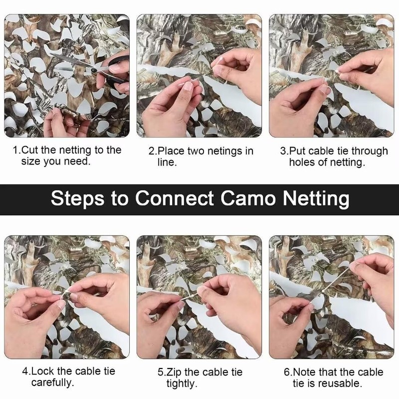 LOOGU Camouflage Nets - Ideal for Camping Hunting with Parasol