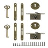 T Tulead Bronze Mini Box Locks Full Mortise Decorative Antique