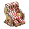 Hobbyfun Beach Chair Red / White 7 cm Figurine Decoration Holiday Baltic Sea