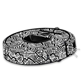 MightySkins Skin Compatible With iRobot Roomba i7 Robot Vacuum - Abstract Black | Protective, Durable, and Unique Vinyl Decal wrap cover | Easy To Apply, Remove, and Change Styles | Made in the USA