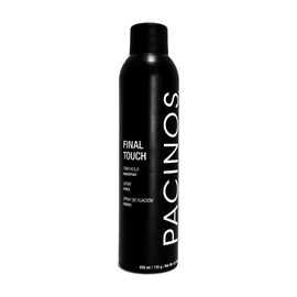 Pacinos Final Touch Hairspray, Anti-Frizz, Firm Hold, Flexible, Fast Drying and Flake Free Aerosol, Add Volume, Texture and Strength to your Hairstyle, Works Against Wind, Moisture and Humidity
