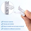 Isslly 40pcs Cabinet Shelf Clips, Metal Adjustable Shelf Bracket Clips,