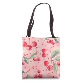 Whimsical Pastel Cherries - Cute Cherry Design Tote Bag